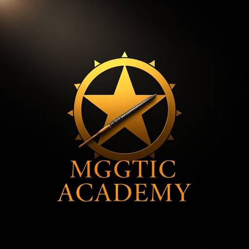 Logo der Video Zauberer Akademie, bestehend aus einem Zauberstab und einer Filmrolle.
